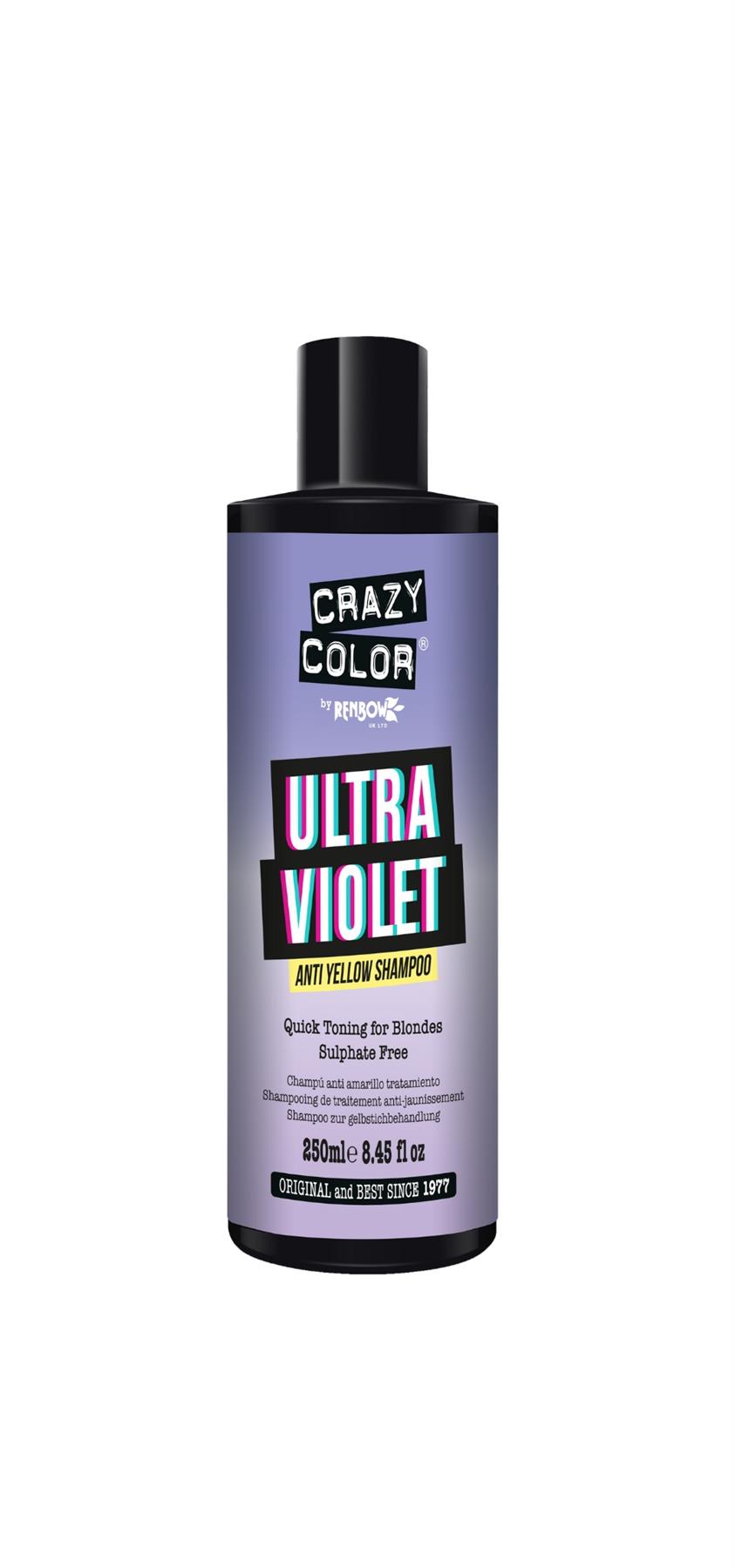 Crazy Colour Ultraviolet Anti Yellow Shampoo 250ml