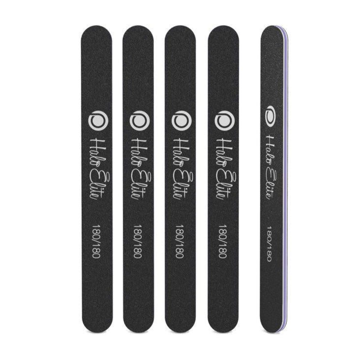 Elite Black Straight File 180/180 - 5 pack 1