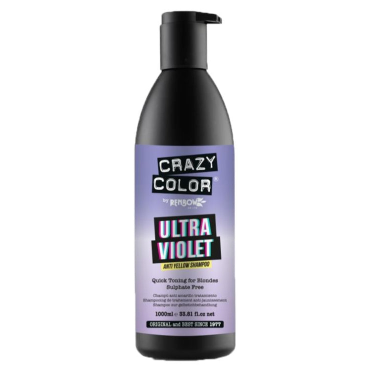 Crazy Colour Ultraviolet Anti Yellow Shampoo 1 Ltr